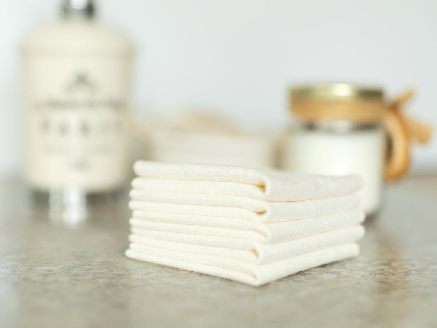 Bamboo/Organic Fleece Washcloths Set of 5