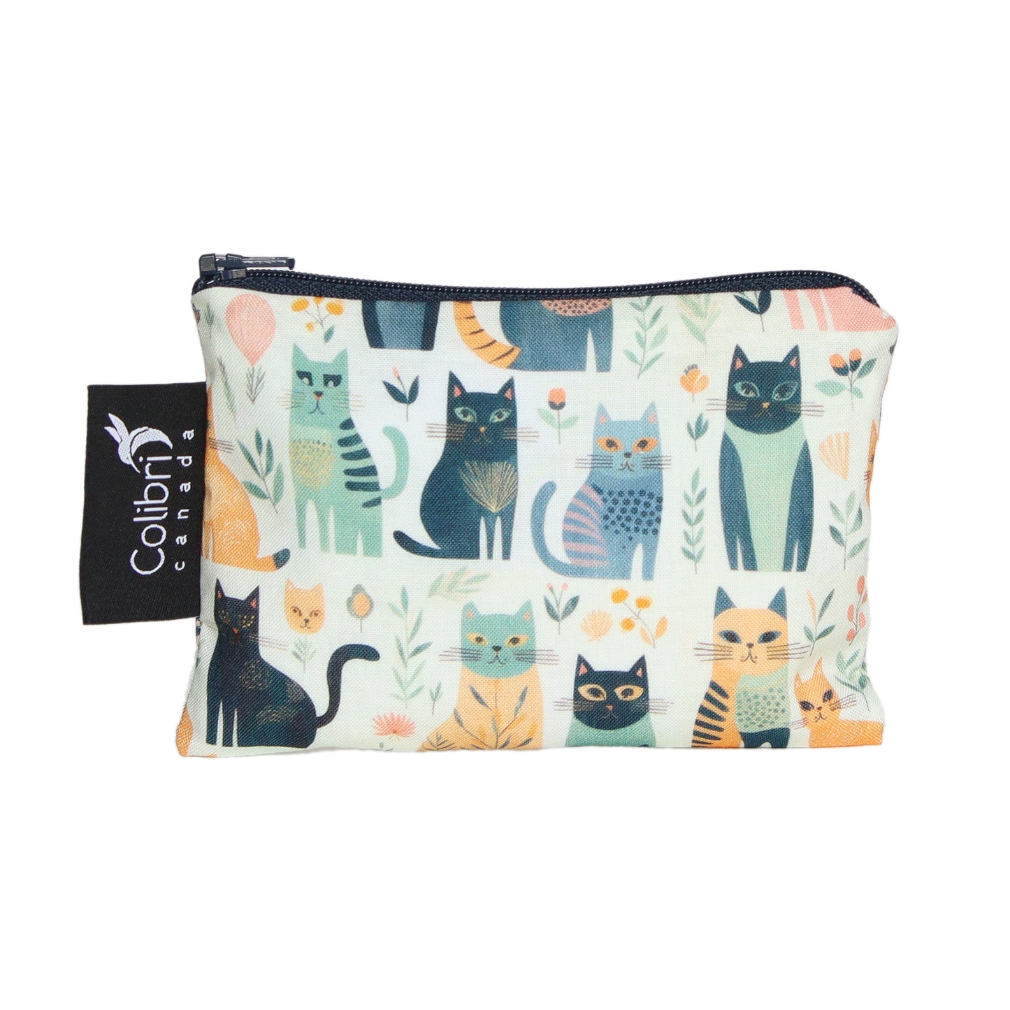 Cats Reusable Snack Bag - Small