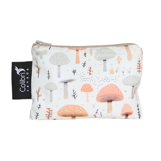 Mushrooms Reusable Snack Bag - Small