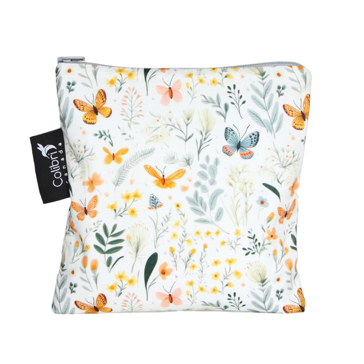 Butterfly Garden Reusable Snack Bag - Large