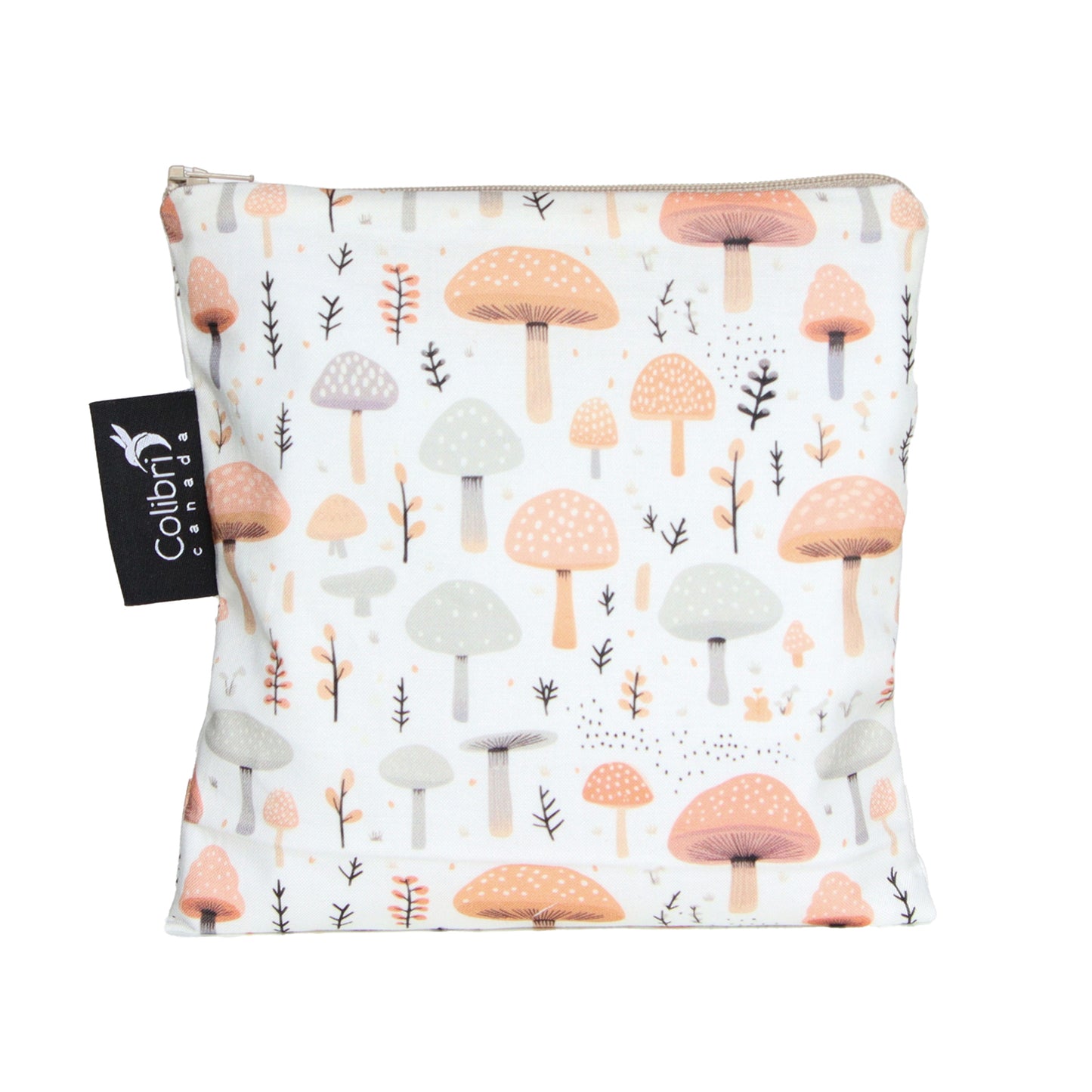 Mushrooms Reusable Snack Bag - Large