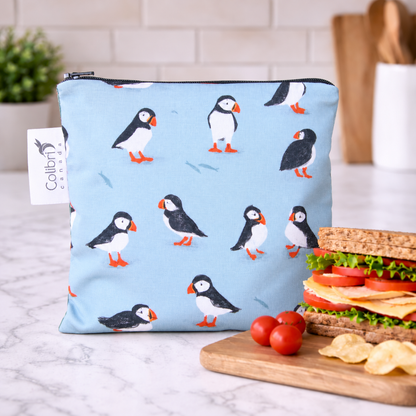 Puffins Reusable Snack Bag - Large