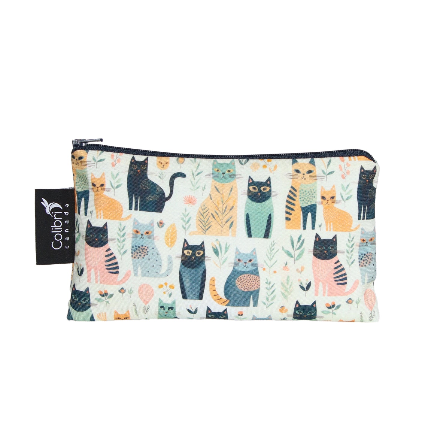 Cats Reusable Snack Bag - Medium