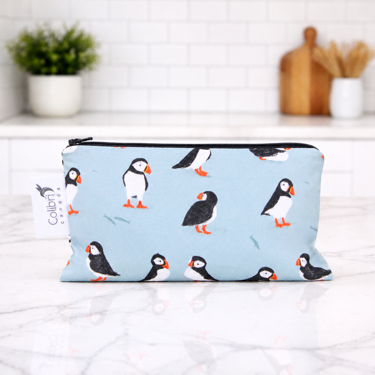 Puffins Reusable Snack Bag - Medium
