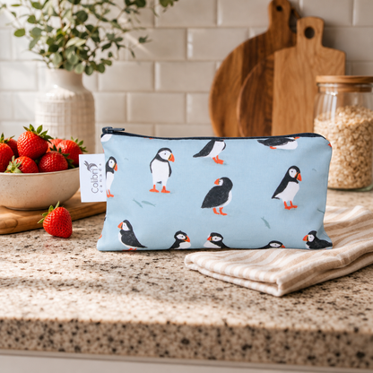 Puffins Reusable Snack Bag - Medium