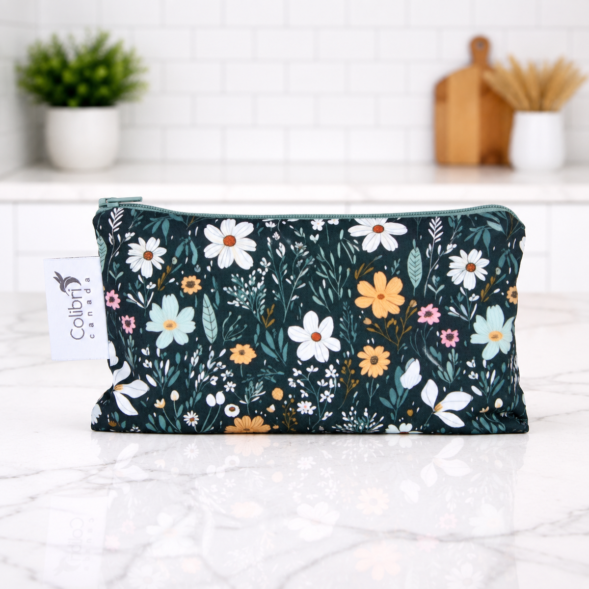 Daisy Reusable Snack Bag - Medium