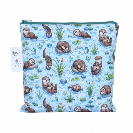 Otterly Adorable Reusable Snack Bag - Large