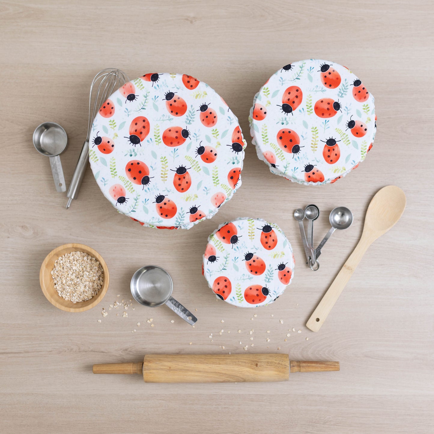 Bowl Cover Set - Ladybugs