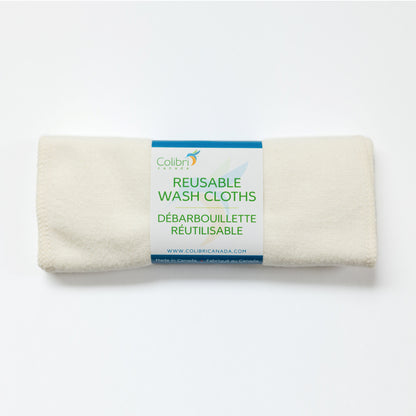Bamboo/Organic Fleece Washcloths Set of 5