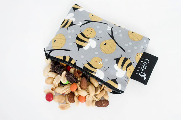 Bumble Bees Reusable Snack Bag - Small
